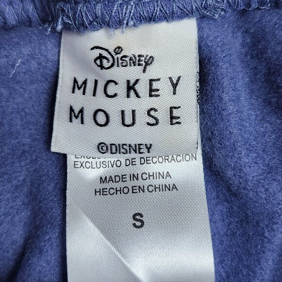 Freeze NY Mickey Truly Original Jogger Blue Women Size S Fleece Tonal Embroidery - Picture 8 of 16